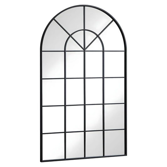 Sandra - miroir New Yorker avec arche noir 115x65 cm