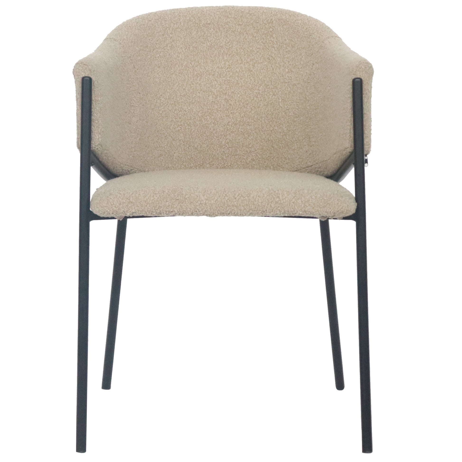 Carolina spisebordsstol i beige boucle