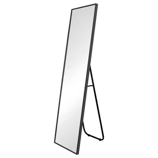 Selena - Miroir sur pied noir 150 x 40 cm