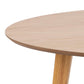 Rickie - Table de salle à manger ronde en placage de chêne laqué Ø140 cm