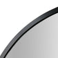 Miroir rond avec cadre noir Ø70 cm